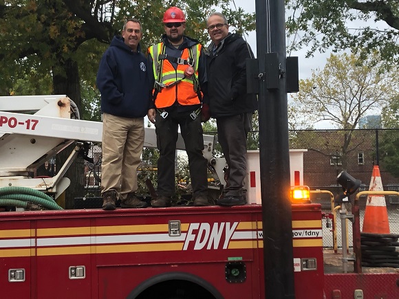 FDNY rescues park flags
