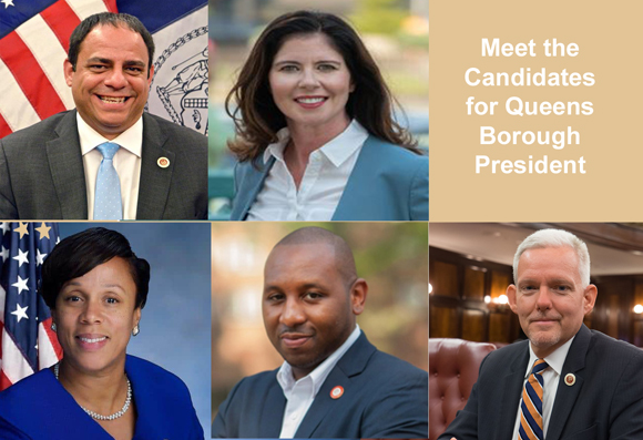 Who is running for Queens Borough President?