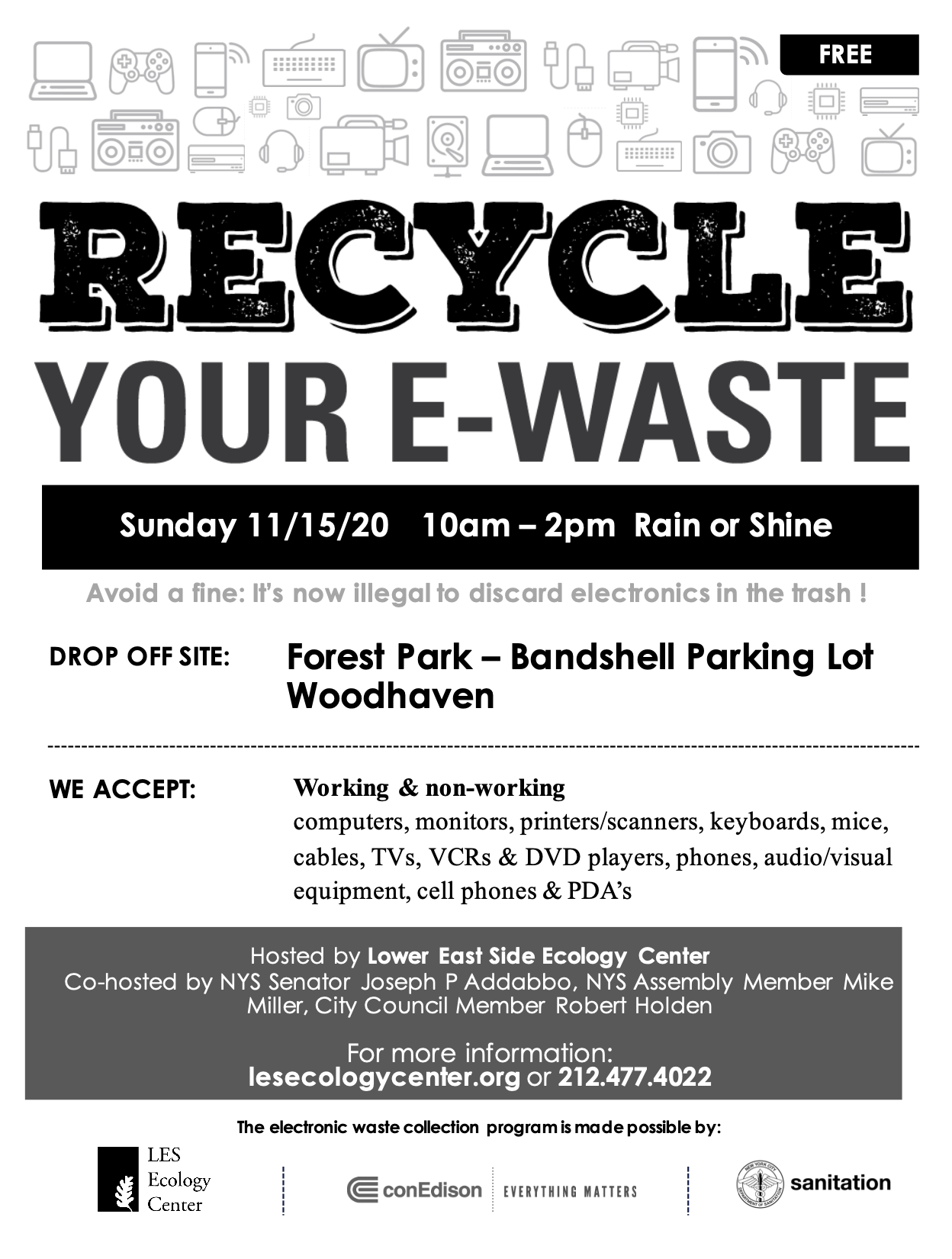 E-Waste Recycling Event: Forest Park