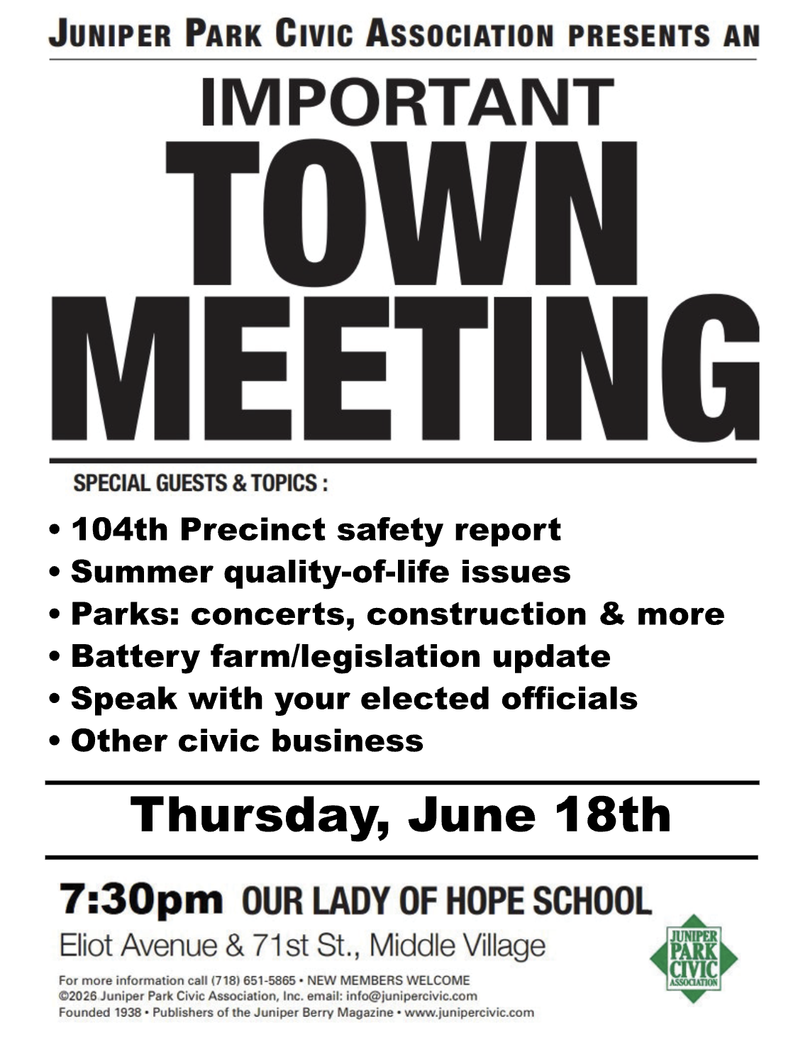 JPCA June 2026 meeting has full safety agenda and a special guest