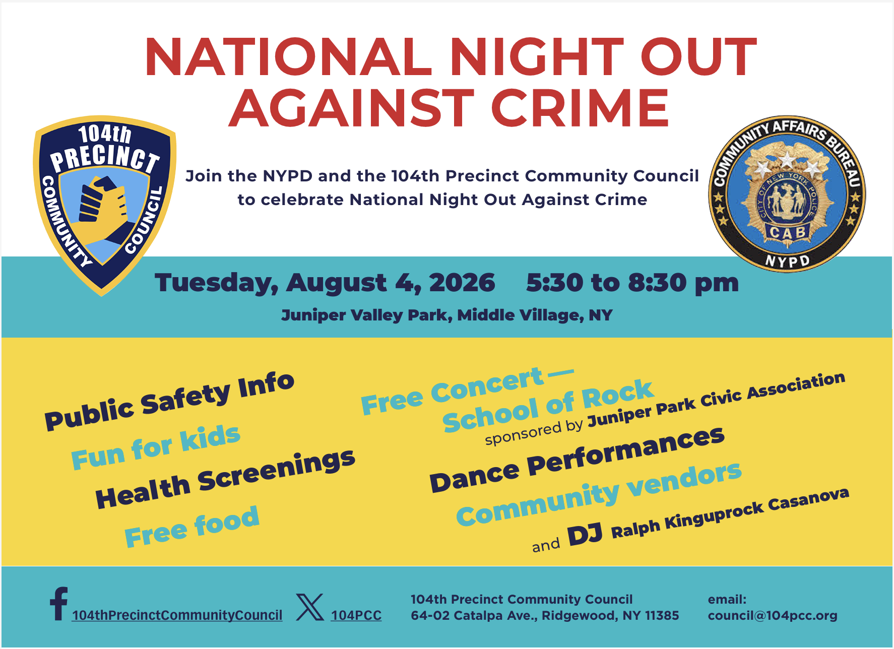 National Night Out is this Tuesday