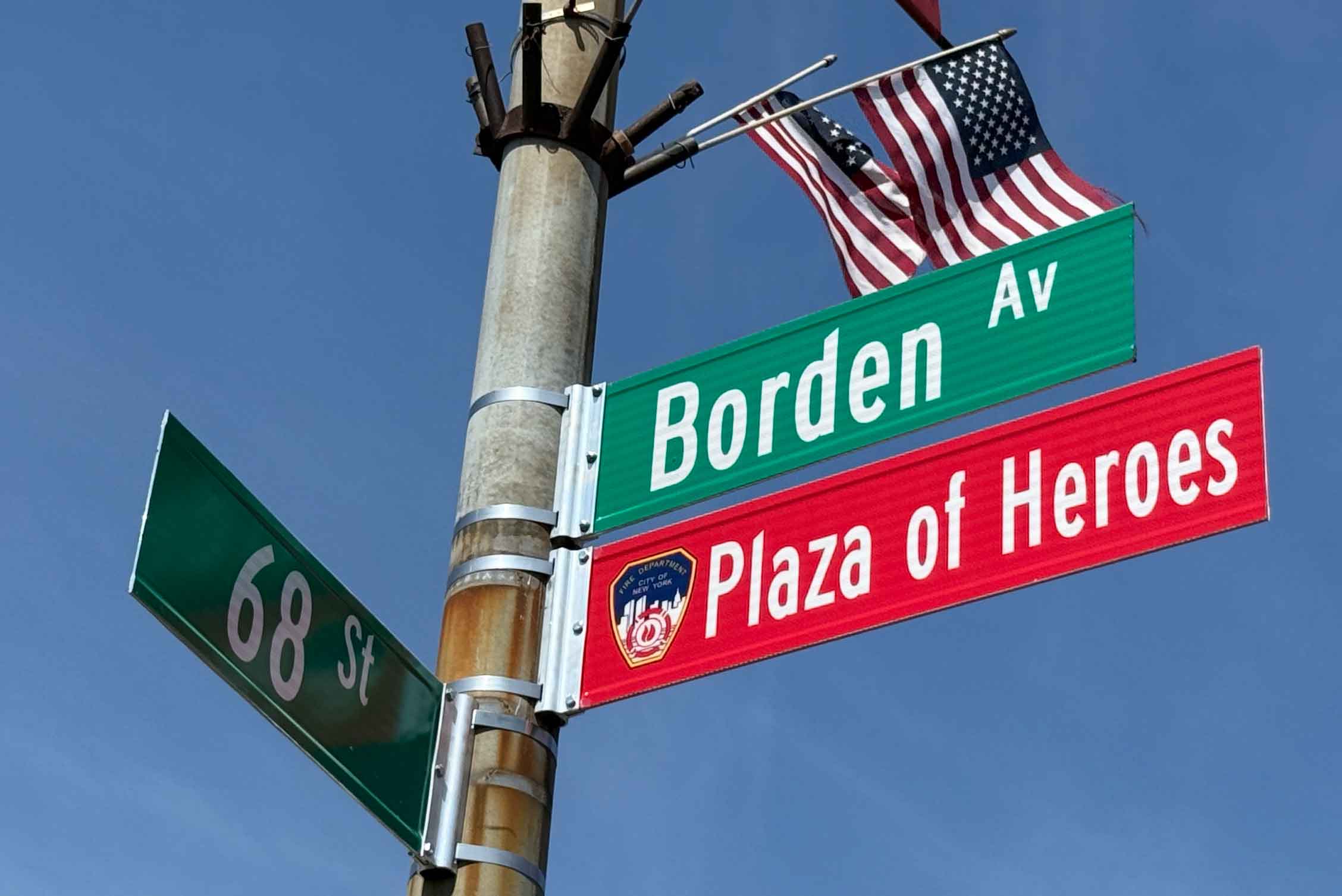 Plaza of Heroes dedicated in Maspeth
